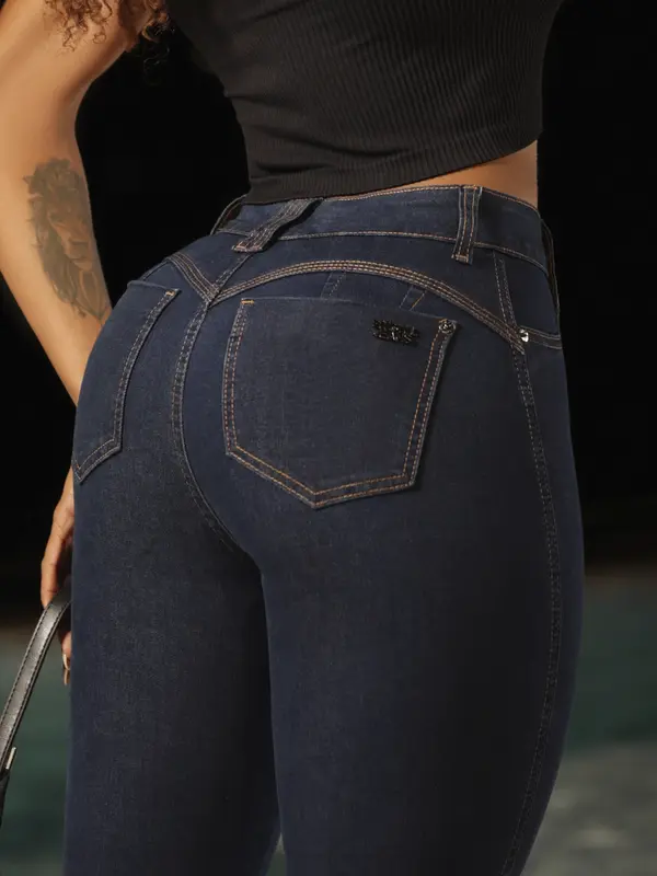 Calça Skinny Hot Pants Casual com Caimento Modelador Pit Bull Jeans Basic