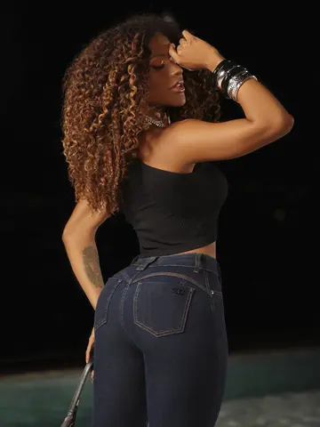 Calça Skinny Hot Pants Casual com Caimento Modelador Pit Bull Jeans Basic