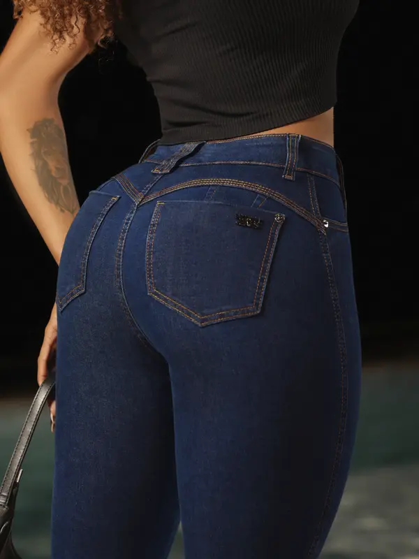 Calça Skinny Hot Pants Casual com Caimento Modelador Pit Bull Jeans Basic