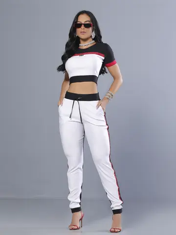 Cropped Elegante e Sofisticado com Elástico Personalizado Pit Bull Jeans Luxo