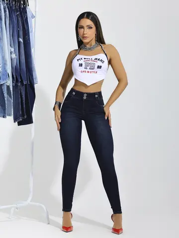 Calça Skinny Versátil e Casual com Modelagem Ajustada Pit Bull Jeans Premium
