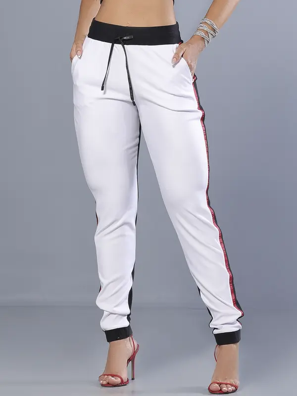 Calça Jogger Estilosa com Cordão de Amarração e Elástico Personalizado Pit Bull Jeans Luxo