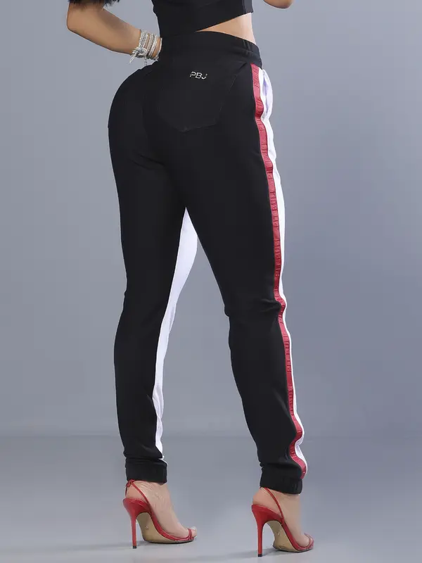 Calça Jogger Estilosa com Cordão de Amarração e Elástico Personalizado Pit Bull Jeans Luxo