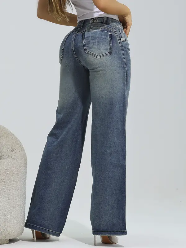 Calça Wide Leg Casual e Sofisticada com Caimento Elegante Pit Bull Jeans Premium