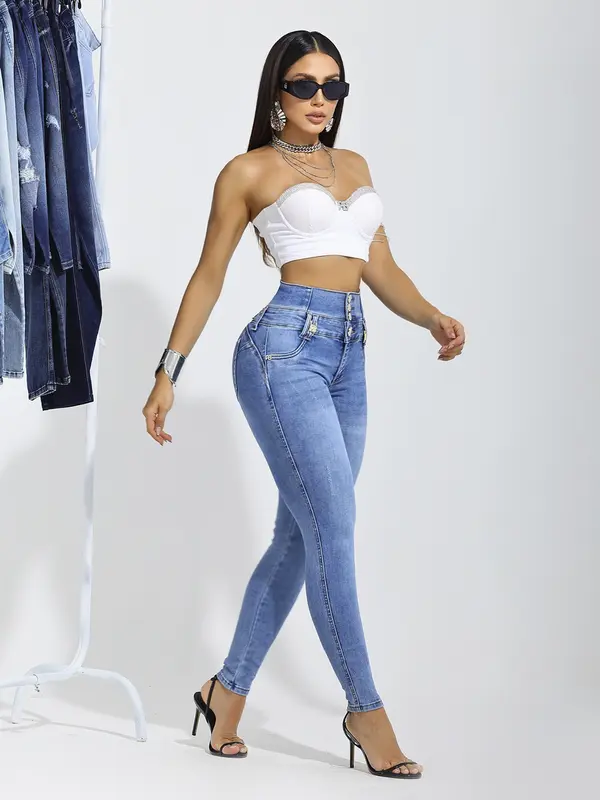 Calça Cintura Perfeita Estilosa e Confortável com Modelagem Ajustada Pit Bull Jeans Premium