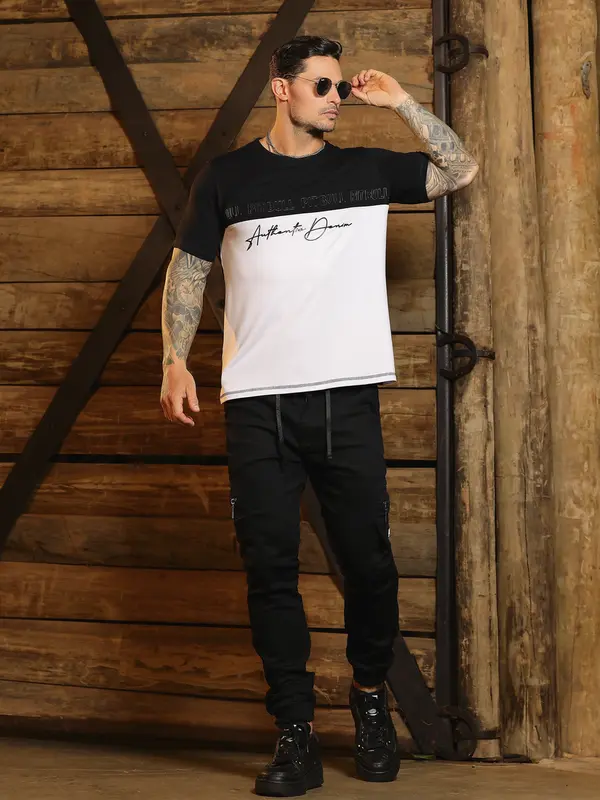 Camiseta Gola O Autêntica e Estilosa com Estampa em Relevo Pit Bull Jeans Luxo