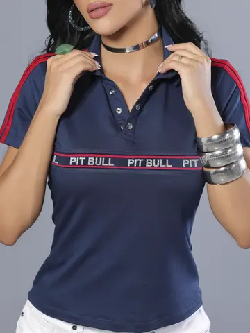 Polo Feminina Estilosa e Casual com Elástico Personalizado Pit Bull Jeans Luxo