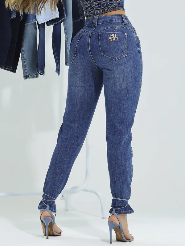 Calça Mom Confortável e Casual com Acabamento Sofisticado Pit Bull Jeans Premium