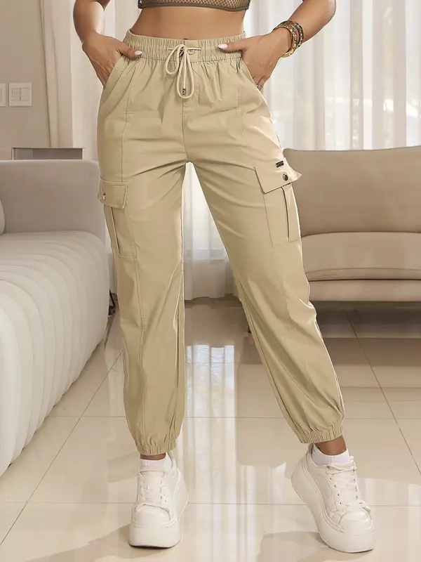 Calça Jogger Feminina Versátil e Estilosa Empório Pit Bull Confortável