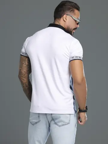 Polo Masculina Sofisticada com Detalhes Personalizados Pit Bull Jeans Luxo
