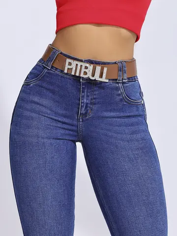 Calça Hot Pants com Cinto Casual e Modelagem Ajustada Pit Bull Jeans Premium