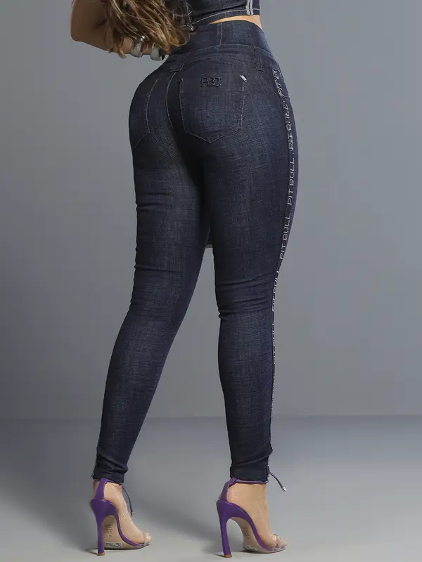 Calça Cintura Perfeita Modeladora e Sofisticada com Elástico Lateral Pit Bull Jeans Luxo