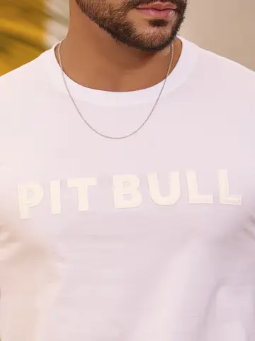 Camiseta Gola O Versátil e Casual com Logomania em Relevo Pit Bull Jeans Premium