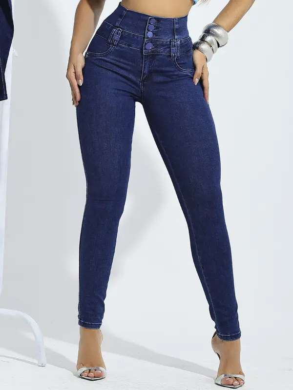 Calça Cintura Perfeita Estilosa e Casual com Modelagem Empina Bumbum Pit Bull Jeans Premium