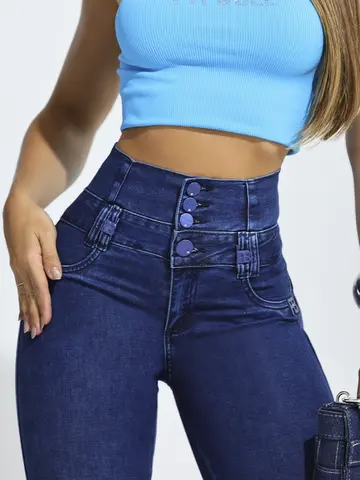 Calça Cintura Perfeita Estilosa e Casual com Modelagem Empina Bumbum Pit Bull Jeans Premium