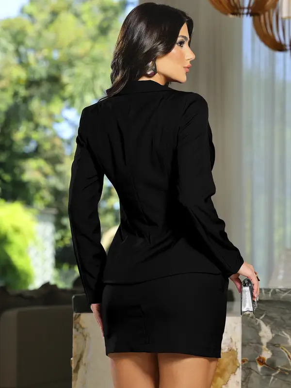 Conjunto Blazer e Saia Elegante com Caimento Impecável Empório Pit Bull