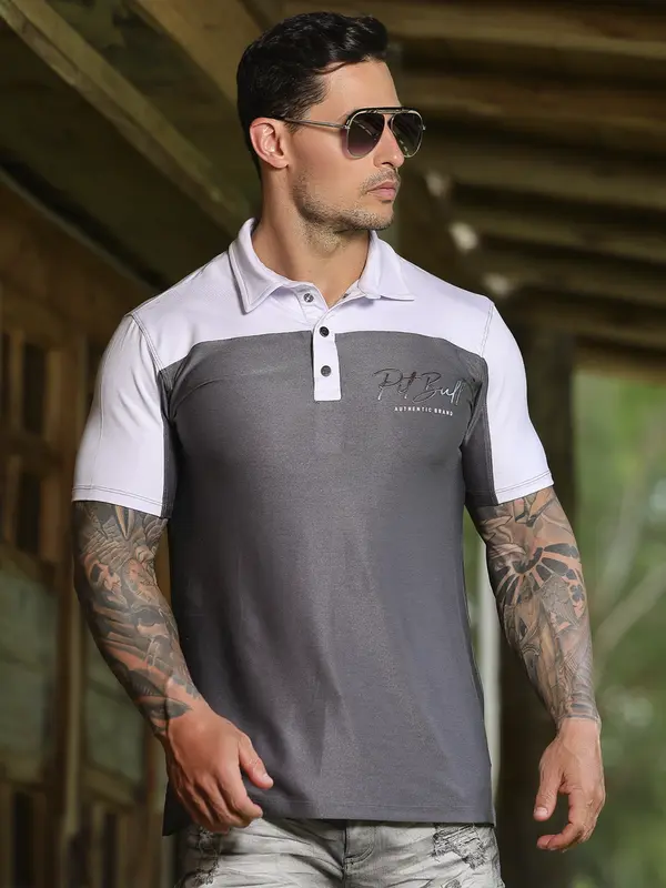 Polo Masculina Sofisticada e Versátil com Caimento Confortável Pit Bull Jeans Luxo