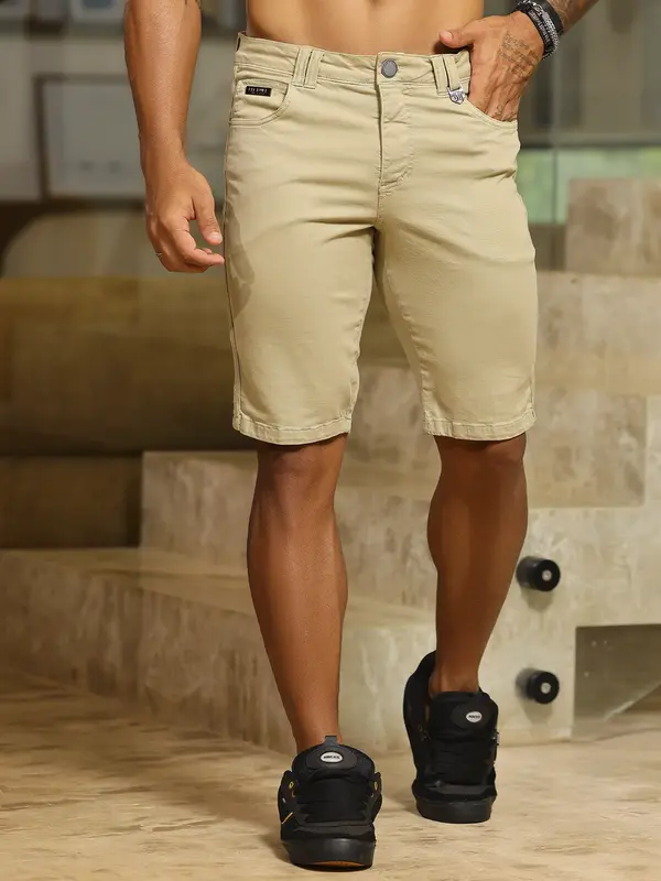Bermuda Masculina Color Estilosa e Casual com Laterais Personalizadas Pit Bull Jeans Luxo