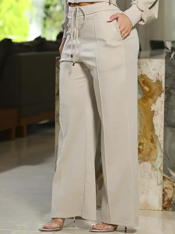 Calça Moletom Wide Leg com Caimento Sofisticado Pit Bull Jeans Luxo