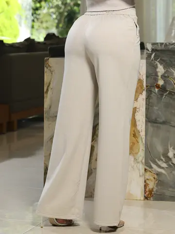 Calça Moletom Wide Leg com Caimento Sofisticado Pit Bull Jeans Luxo