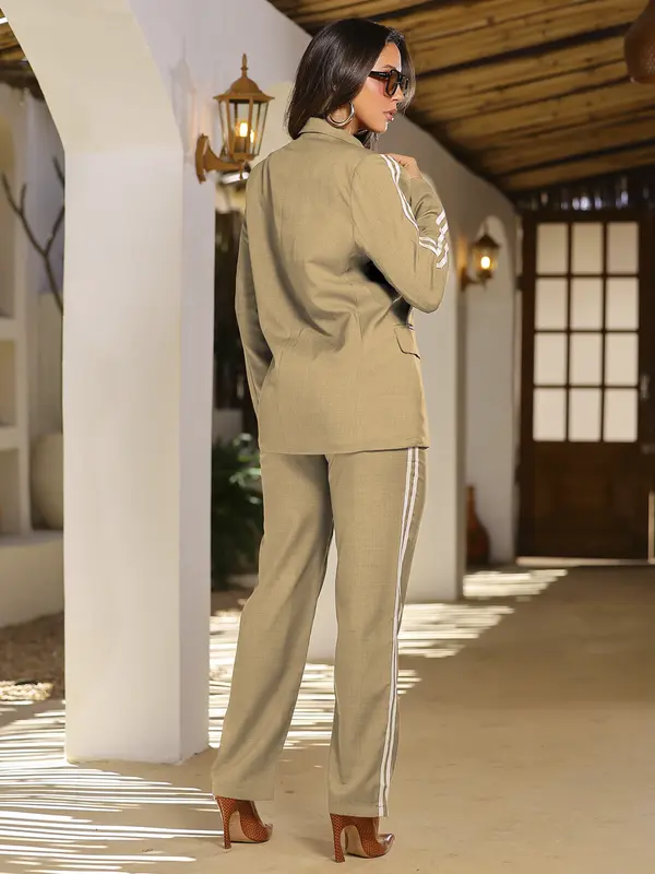 Conjunto Calça e Blazer Alfaiataria com Detalhes Esportivos Empório Pit Bull
