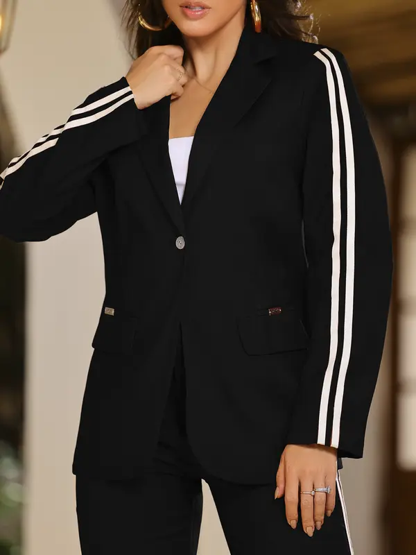 Conjunto Calça e Blazer Alfaiataria com Detalhes Esportivos Empório Pit Bull
