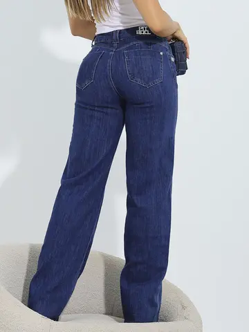 Calça Wide Leg Versátil e Casual com Caimento Sofisticado Pit Bull Jeans Premium