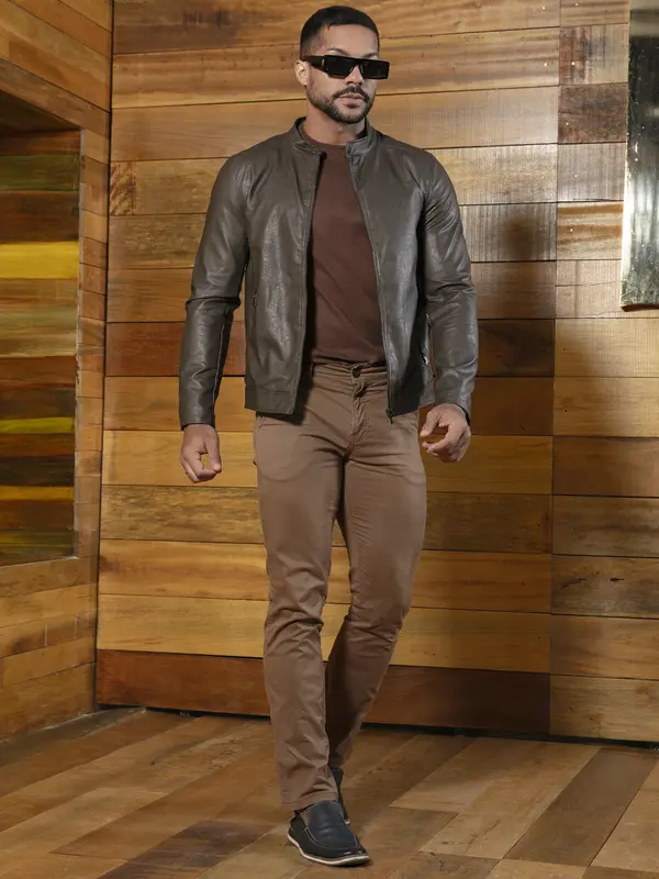 Jaqueta Masculina Sofisticada e Estilosa Pit Bull Jeans Luxo