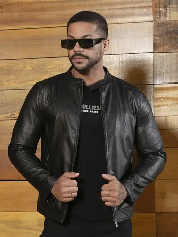 Jaqueta Masculina Sofisticada e Estilosa Pit Bull Jeans Luxo