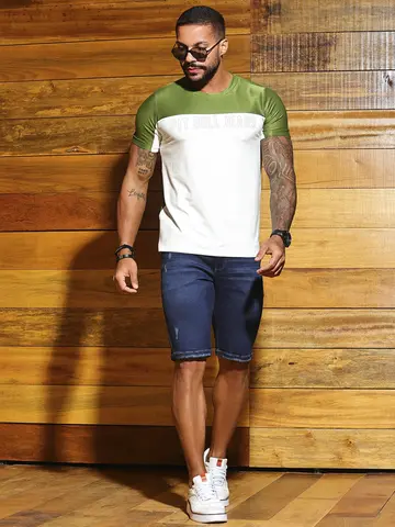 Camiseta Gola O Estilosa e Autêntica com Logomania Pit Bull Jeans Luxo