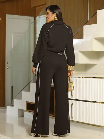 Conjunto Jaqueta e Calça Confortável e Sofisticada Pit Bull Jeans Luxo