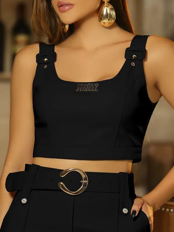 Cropped Fashion e Casual com Alças Reguladoras Empório Pit Bull