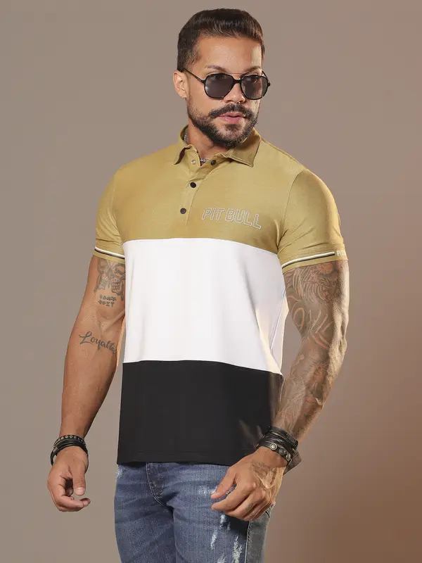 Polo Masculina Sofisticada e Autêntica com Estampa em Relevo Pit Bull Jeans Luxo