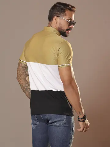 Polo Masculina Sofisticada e Autêntica com Estampa em Relevo Pit Bull Jeans Luxo