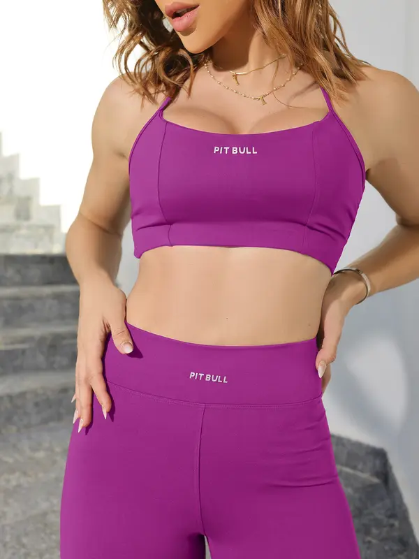 Conjunto Calça Legging e Top Casual com Modelagem Anatômica Pit Bull Jeans Fitness
