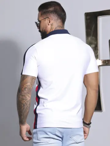 Polo Masculina Autêntica e Estilosa com Logomania em Relevo Pit Bull Jeans Luxo