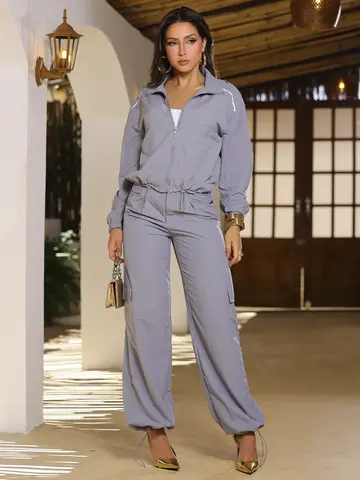 Conjunto Calça Parachute e Jaqueta Bomber com Caimento Confortável Empório Pit Bull