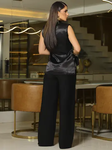 Conjunto Colete e Calça Alfaiataria Elegante com Estilo Sofisticado Empório Pit Bull