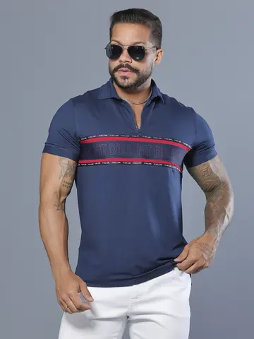 Polo Masculina Casual e Sofisticada com Elástico Personalizado Pit Bull Jeans Luxo