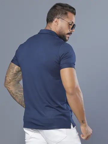 Polo Masculina Casual e Sofisticada com Elástico Personalizado Pit Bull Jeans Luxo