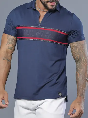 Polo Masculina Casual e Sofisticada com Elástico Personalizado Pit Bull Jeans Luxo
