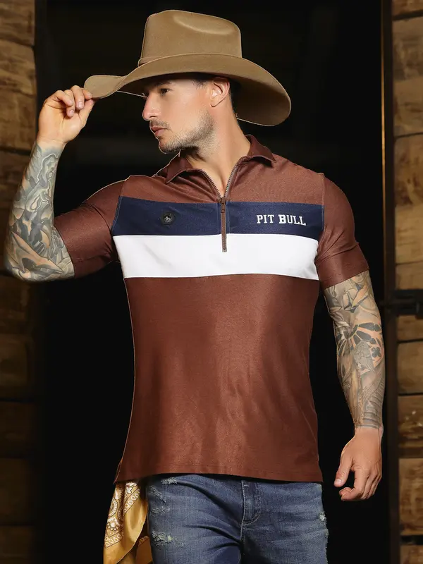 Polo Masculina Estilosa e Elegante com Acabamento Sofisticado Pit Bull Jeans Luxo
