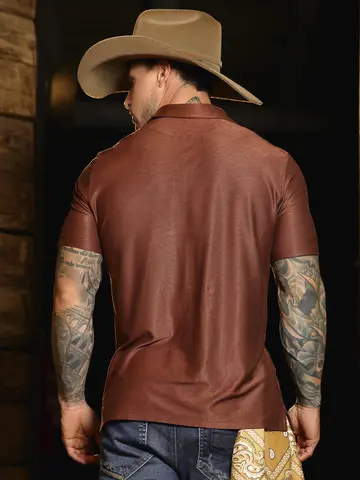 Polo Masculina Estilosa e Elegante com Acabamento Sofisticado Pit Bull Jeans Luxo
