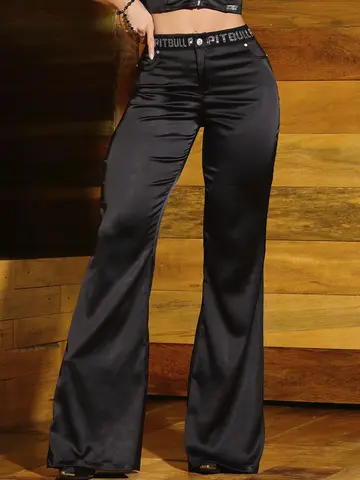 Calça Flare Elegante e Refinada com Elástico Personalizado Pit Bull Jeans Luxo