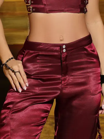 Calça Jogger Color Estilosa e Confortável com Bolsos Cargo Pit Bull Jeans Luxo