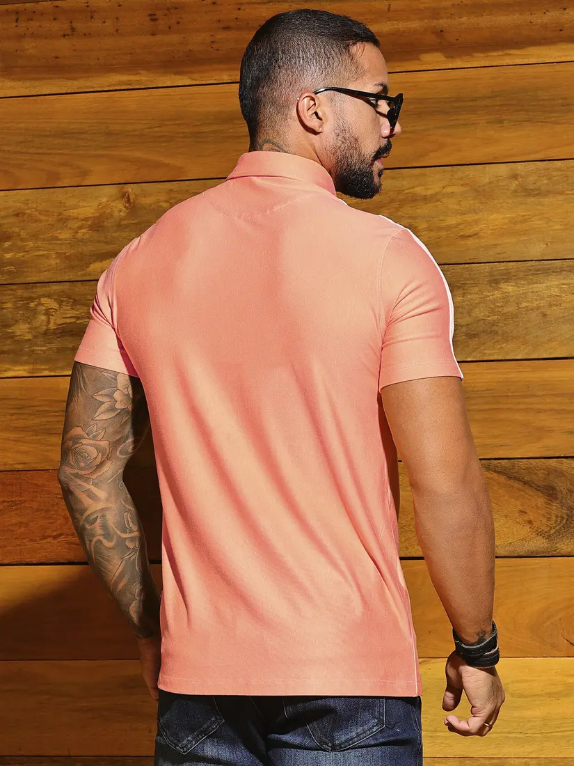 Polo Masculina Estilosa e Casual com Detalhes nas Mangas Pit Bull Jeans Luxo