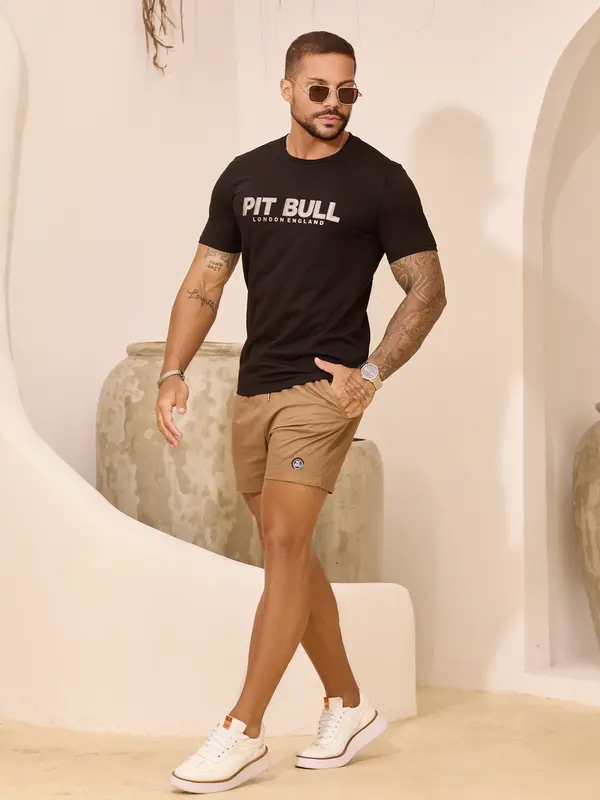 Camiseta Masculina Estilosa e Casual com Escrita em Relevo Pit Bull Jeans Premium