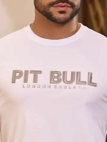 Camiseta Masculina Estilosa e Casual com Escrita em Relevo Pit Bull Jeans Premium