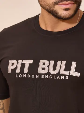 Camiseta Masculina Estilosa e Casual com Escrita em Relevo Pit Bull Jeans Premium
