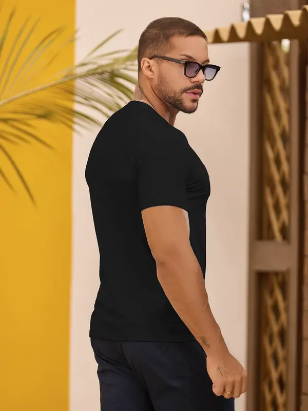 Camiseta Masculina Autêntica e Casual com Estampa em Relevo Pit Bull Jeans Premium